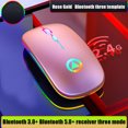 thumbnail image 1 of Alician 2.4GHz Wireless Optical Mouse USB Rechargeable RGB Cordless Mice For PC Laptop, 1 of 9