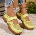 thumbnail image 5 of Pandaie Sneakers for Women Comfortable Business Casual Tennis Shoes Lightweight Slip on Footwear Women's Fashion Retro Sneakers (Yellow,6.5), 5 of 7