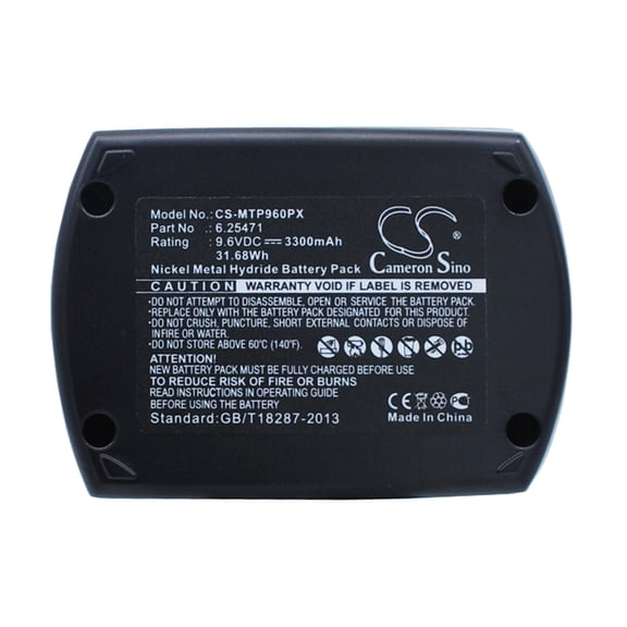 Battery for Metabo SBT SBP BSZ 9.6 6.31728 6.31746 6.31775 ME-974 9.6v 3300mAh