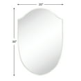thumbnail image 2 of Irregular Chrome Arched Metal Bathroom Mirror Accent Symmetrical Wall Mirror for Dresser, Mantel or Bedroom, 2 of 8