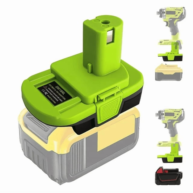 DM18RL Power Tool Adapter Converter for Mil.wau*kee for M18 for De*walt 18V 20V Li-ion Battery for Ryo.bi 18V Power Tool P108 P109