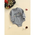 thumbnail image 3 of Kmbangi Baby?s Christmas Letter Printed Round Neck Long Sleeve Romper, 3 of 8