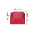 thumbnail image 2 of Uxcell 1U Blank Keycaps PBT Universal Keyboard Replacement Accessories for MX Mechanical Keyboard, Red 5 Pack, 2 of 6