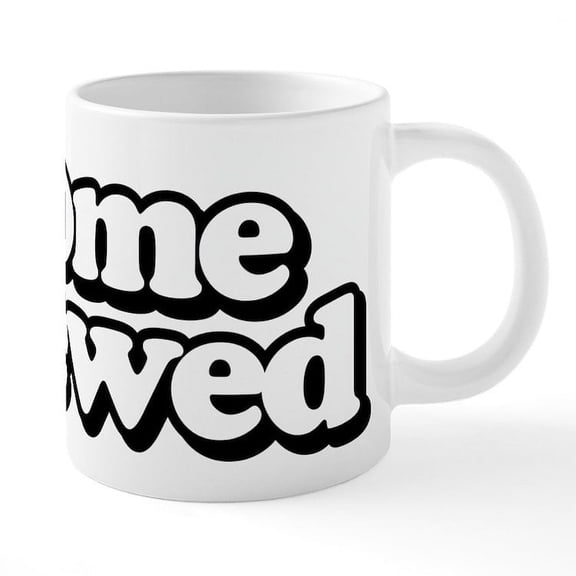 CafePress - Home Brewed - 20 Oz White Ceramic Mega Mug