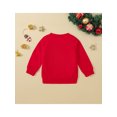 thumbnail image 3 of Bagilaanoe Newborn Baby Girl Boy Christmas Sweatshirt Long Sleeve Santa Claus Print Pullover 6M 12M 18M 24M Infant Fall Loose Tee Tops, 3 of 9
