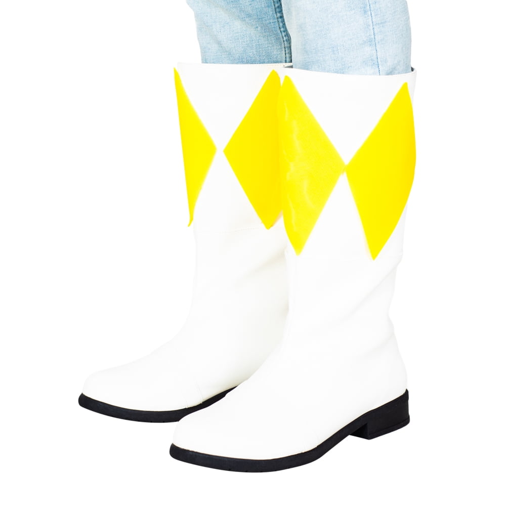 Super Hero Cosplay Boots with Interchangeable Colored Patches for