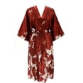 thumbnail image 6 of QWZNDZGR Nightgown Women's Sexy Nightgown Seduction Imitation Silk Nightdress Lace Up Bathrobe Spring And Summer Single Robe, 6 of 7