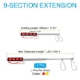 thumbnail image 2 of Unique Bargains 5.2ft Telescopic Handheld Flagpoles Tour Guide Flag Pole with Clips for Teaching Red, Yellow, 2 Pack, 2 of 7