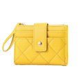 thumbnail image 1 of Women Wallet Wristlet Bi-fold Multi-slots Zipper Solid Color Credit Card Holder Faux Leather Students Short  Purse Case Shopping Use, 1 of 11