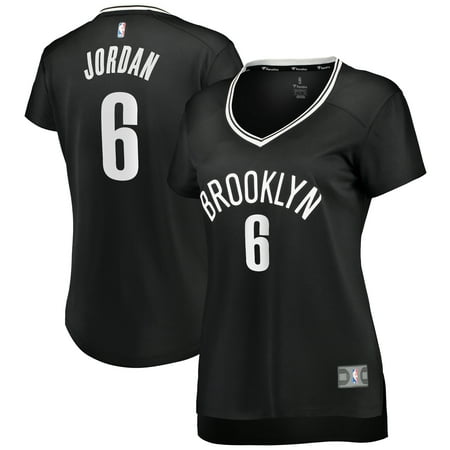 DeAndre Jordan Brooklyn Nets Fanatics Branded Women's Fast Break Replica Jersey Black - Icon