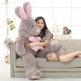 thumbnail image 3 of Poupée en Peluche Douce de 100 cm American Grand Rabbit Jouets Apaisants pour Cadeaux de la Saint-Valentin, 3 of 6