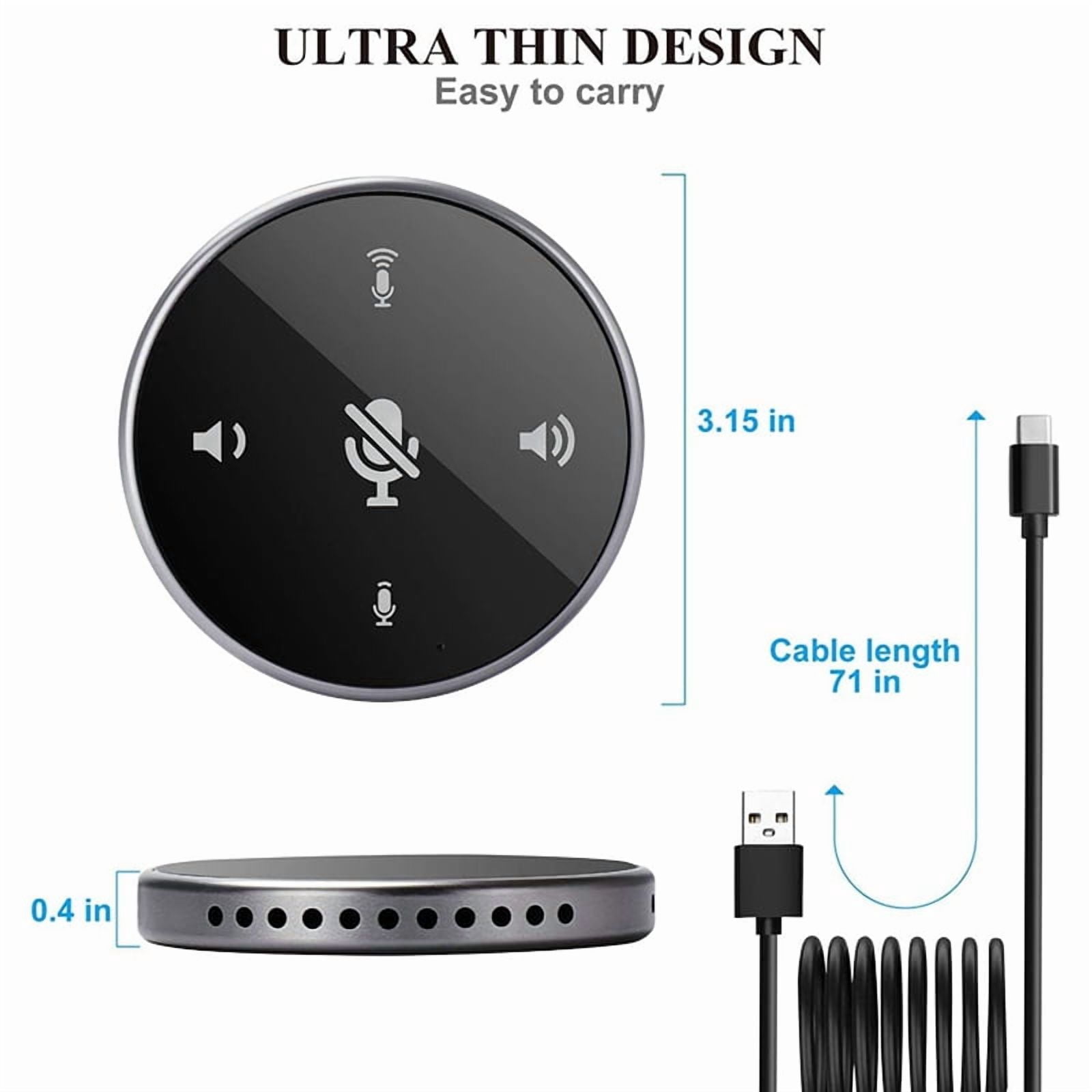 USB Conference Microphone with Speaker,Laptop Omnidirectional Computer Mic ,for Zoom Meetings,VoIP Call