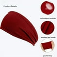 thumbnail image 3 of Paquete de 3 diademas para hombres, diadema deportiva para hombres y mujeres, banda para la cabeza que absorbe el sudor, bandas para el sudor para correr, gimnasio, entrenamiento, tenis,, 3 of 5