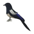 thumbnail image 3 of DOLITY Simulation de Pie Oiseau Animal Oiseau à Plumes Modèle d'Oiseau Figurine Statue pour Pelouse 17 cm, 3 of 9