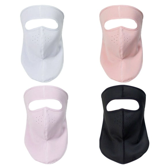 4pcs Outdoor Sun Block Mask Anti-UV Mask Breathable Cycling Neck Face Cover (Random Color)