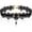 Black, variant on Punk Rock Wedding Party Handmade Black Lace Choker, Gothic Retro Lolita Beads Chain Vampire Pendant Necklace for Women Halloween