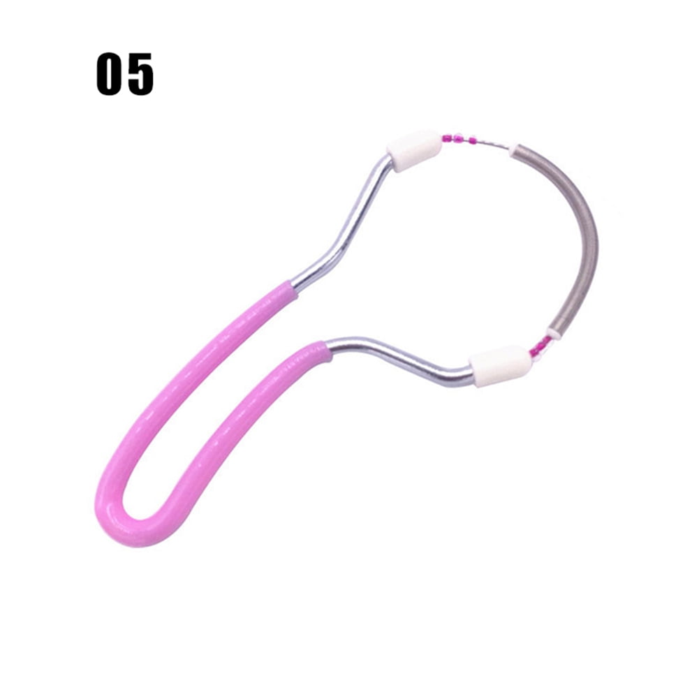 Facial Hair Remover Spring Plastic Manual Hair Threader Hair Removal Tool Hair Epilator for Chin Forehead Upper Lip New Spring Facial Hair Remover Pink - Facial Hair Remover Spring Plastic Manual Hair Threader Hair Removal Tool Hair Epilator for Chin Forehead Upper Lip New Spring Facial Hair Remover Pink -