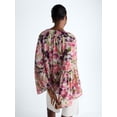thumbnail image 4 of Scoop Women's and Women's Plus Flowy Asymmetrical Sheer Top, Sizes XS-4X, 4 of 6