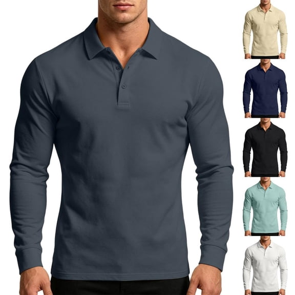 Bxsruta Mens Long Sleeve Activewear Shirt Moisture-Wicking Breathable Everyday Workout Top