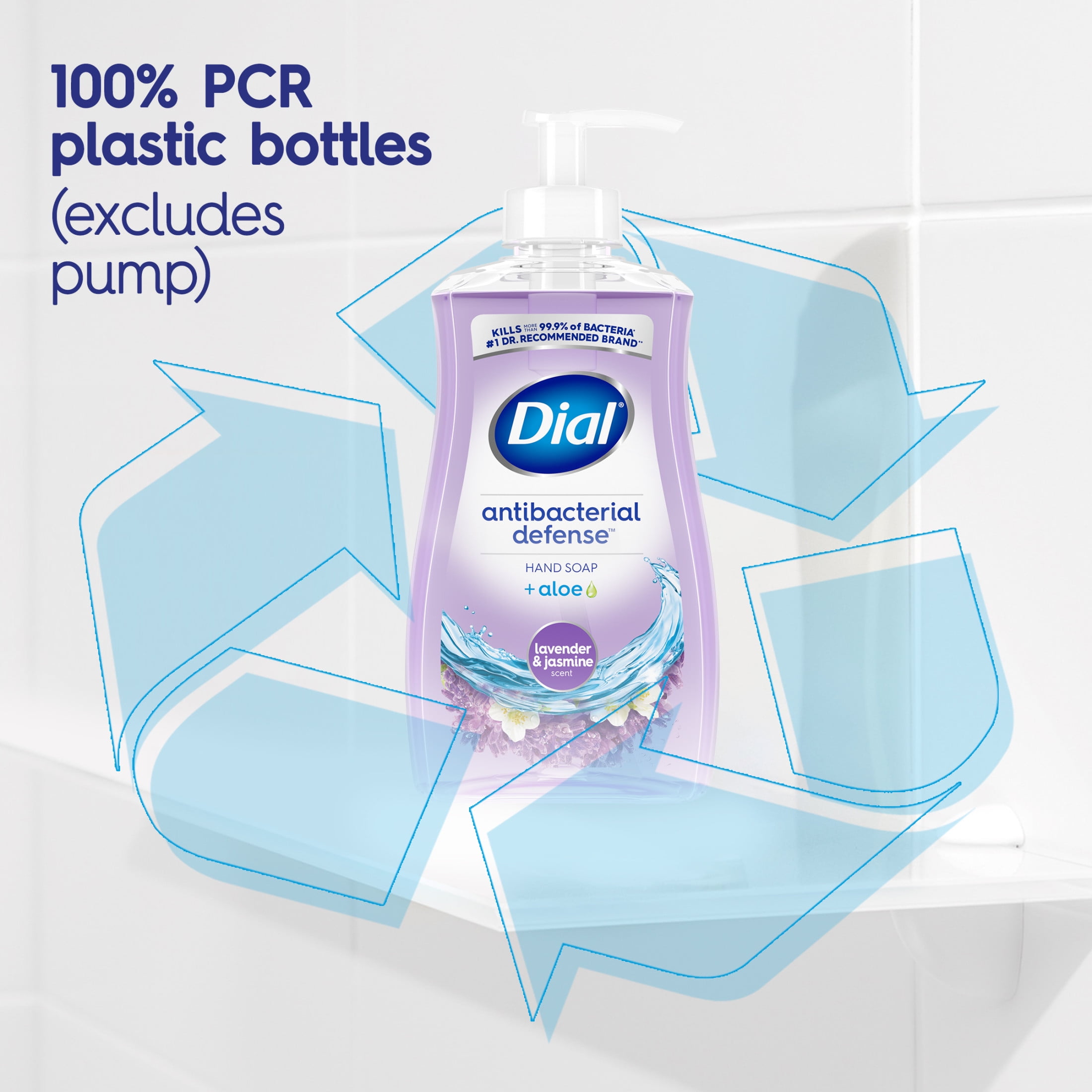 (2 pack) Dial Antibacterial Defense Lavender & Jasmine Liquid Hand Soap, 11 fl oz