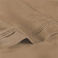 thumbnail image 4 of 650 Thread Count 100% Egyptian Cotton Solid Pillowcases, 2-Piece Pillowcase Set by Blue Nile Mills- Standard, Taupe, 4 of 6