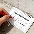 10pcs Plastic Concrete Crack Width Ruler Gloss Clear Multi-Function ...
