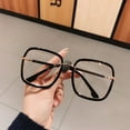 thumbnail image 4 of MINM Oversized Clear Square Glasses Women Fashion Anti-Blue Optical Glasses Classic Plastic Eyeglasses Eyewear, 4 of 7