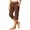 C-Brown391, variant on DHFJKG Capri Pants For Women Stretch Yoga Relaxed Fit Side Slit Cropped Pants With Pockets Casual Summer Comfy Trousers