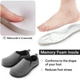 thumbnail image 3 of Sofora by RockDoves Men's Memory Foam Closed-Back Slippers for Indoor & Outdoor, 3 of 6
