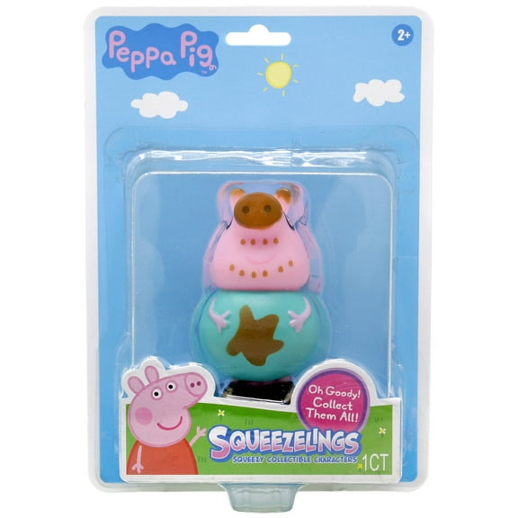 Peppa Pig Squeezelings Daddy Pig Vinyl FIgure (Muddy)