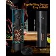 thumbnail image 2 of Fega Electric Rechargeable Salt and Pepper Grinder Set Top-Refill Automatic Pepper Mill Grinder with Charging Base, Adjustable Coarseness, Easy Filling Larger Capacity with Led for Home Kitchen, 2 of 7