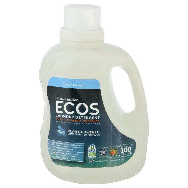 Earth Friendly Ecos Ultra 2x All Natural Laundry Detergent Free and
