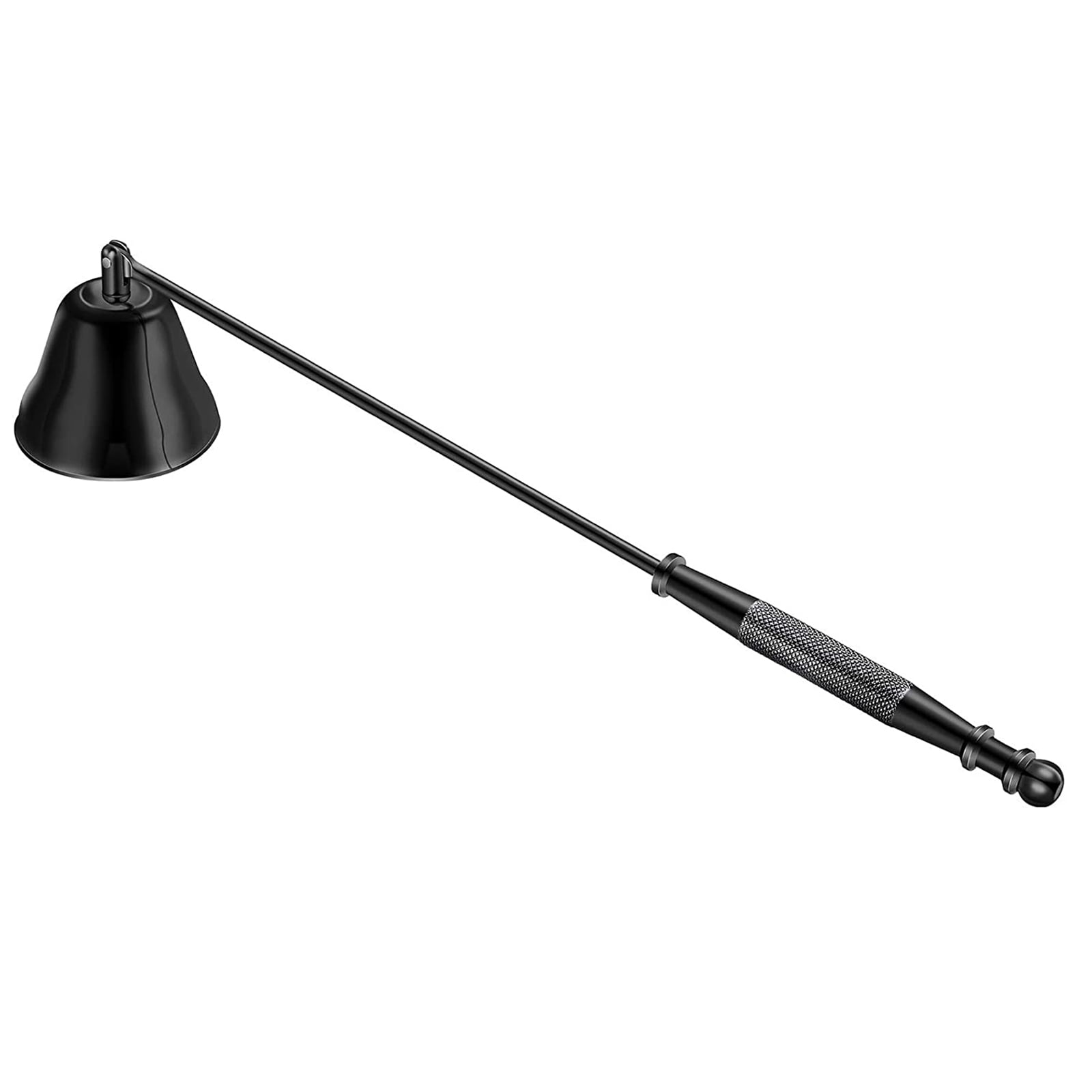 Madala Candle Snuffer with Long Handle, Matte Black Candle Snuffers