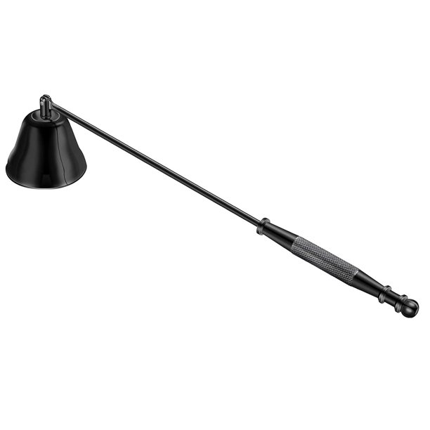 Madala Candle Snuffer with Long Handle, Matte Black Candle Snuffers