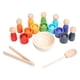 thumbnail image 2 of Bolas para pequeños en tazas, juguete Montessori, 7 colores, juego de clasificación de colores, juego de mesa, juguete de aprendizaje preescolar CUTICAT Bolas en Copas, 2 of 8