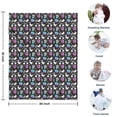 thumbnail image 4 of Dark Cartoon Unicorn Donut Ice Cream Pattern Blanket,Comfortable Soft Flannel Throw Blanket,All Season,Warm Lightweight Blankets for Sofa Bed Couch Living Room Chair,30"x40", 4 of 4