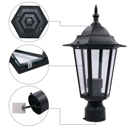 Black Aluminum Vintage Outdoor Post Led Lantern Lamp Light Fixture For Garden Pole Mount Patio Driveway Yard Ac110 220v Without Bulb Canada - Garden Lights Pole Mount Black Aluminum Vintage Outdoor Post Led Lantern Lamp Light Fixture For Garden Pole Mount Patio Driveway Yard Ac110 220v Without Bulb Canada - Garden Lights Pole Mount