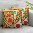 thumbnail image 3 of Nawypu  Tasty Tomato Pizza Pillow Covers, Fall Pillow Cover Cushion Case for Bed Couch Sofa Holiday Farmhouse Decorative, Square, 3 of 5