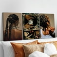thumbnail image 2 of Hieng Black Girl Poster African American Wall Art Decor Paintings Fashion Abstract Black Woman Poster Canvas Prints Pictures for Living Room Bedroom Unframed, 2 of 6