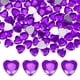 thumbnail image 1 of Paquete de 200 Strass en Forma de Corazón, Pegatinas de Strass de Corazón de Acrílico de 12mm para Manualidades/Pintura/Joyería, Gemas Plásticas de Respaldo Plano [Púrpura Oscuro], 1 of 6