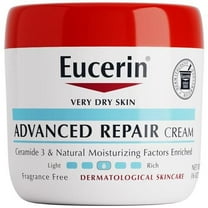 Eucerin Advanced Repair Cream - Fragrance Free, Full Body Lotion for Very Dry Skin - 16 oz. Jar