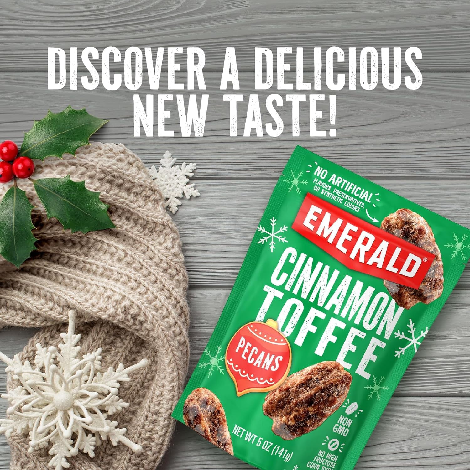 Emerald Nuts Cinnamon Toffee Pecan, 5 oz (Pack of 3)