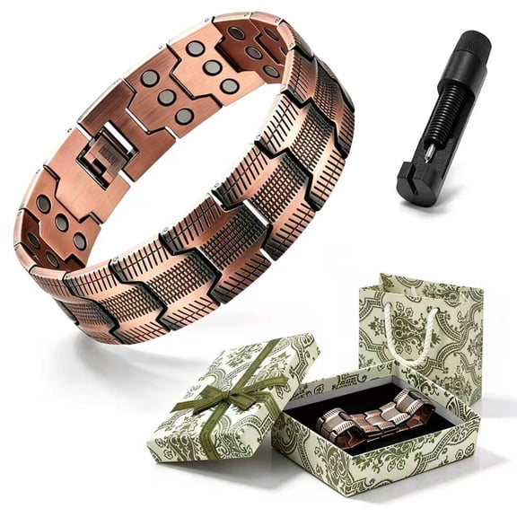 Oiduwi Copper Bracelets for Men, Pure Copper Bracelet, Men's Jewelry Gifts