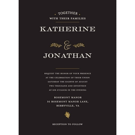 Autumn Leaves Invitation - Autumn Leaves Standard Wedding Invitation