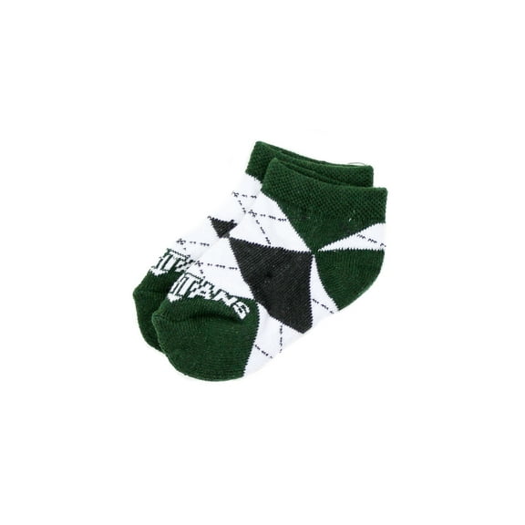 Michigan State Spartans Baby Argyle No Show Sock - Donegal Bay - Unisex - Infant - No-Show