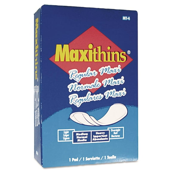 No. 4 Maxithins Individually Boxed Vended Sanitary Napkins (100/Carton)