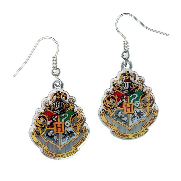 Harry Potter Hogwarts Silver Plated Earrings