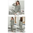 thumbnail image 3 of REDHOTYPE Nouveau Mode Imprimé Floral Femmes Pyjama Bouton Design Manches Longues Coton Pyjama Ensemble Grande Taille, 3 of 4
