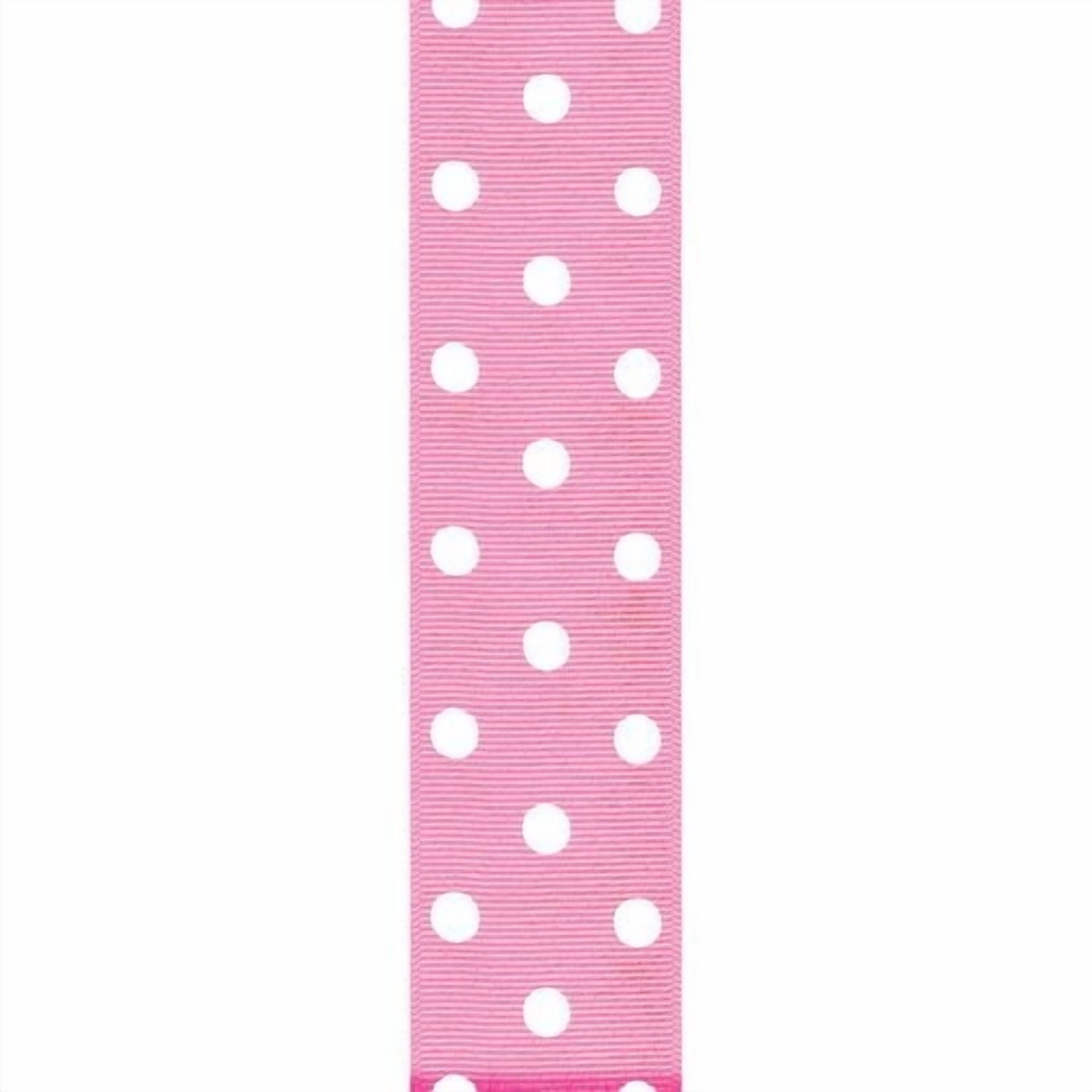 Offray 39mm Polka Dot Grosgrain Ribbon, Polka Dot