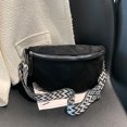 thumbnail image 1 of Bolso Hombro Cruzado Pecho Mujer Gamuza Sintética Correa Ancha Estampada Bandolera Color Sólido para Viajes, 1 of 9
